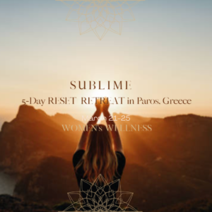 5-day Women's Wellness Reset Retreat In Paros Greece